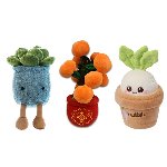 Plush potted plants